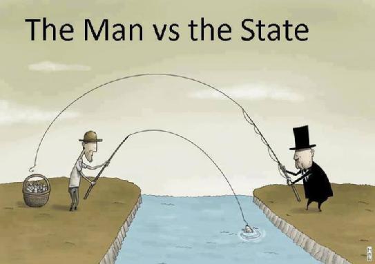 Nice graphic The man versus the State